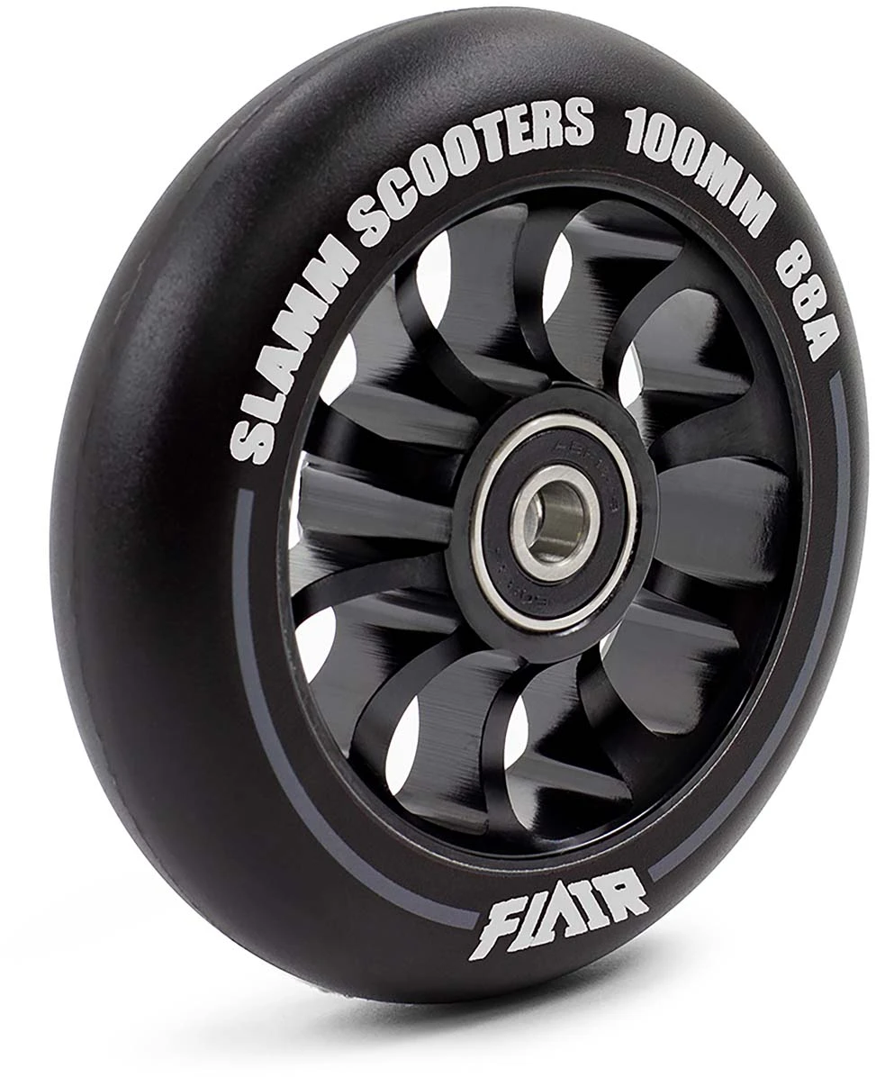 Stuntstep Wiel Aluminium 100mm Slamm Flair 2.0 Met Abec 9 Lagers In Color Zwart 9 Stuntstep Wiel Aluminium 100mm Slamm Flair 2.0 Met Abec 9 Lagers In Color Zwart - Afbeelding 9