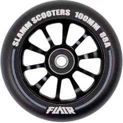 Stuntstep Wiel Aluminium 100mm Slamm Flair 2.0 Met Abec 9 Lagers In Color Zwart 14 Stuntstep Wiel Aluminium 100mm Slamm Flair 2.0 Met Abec 9 Lagers In Color Zwart -Exporteren Step Avontuur Winkel SL580 2 Slamm 100mm Flair 2.0 Alloy Core Wheel Black 2 speelactief.nl