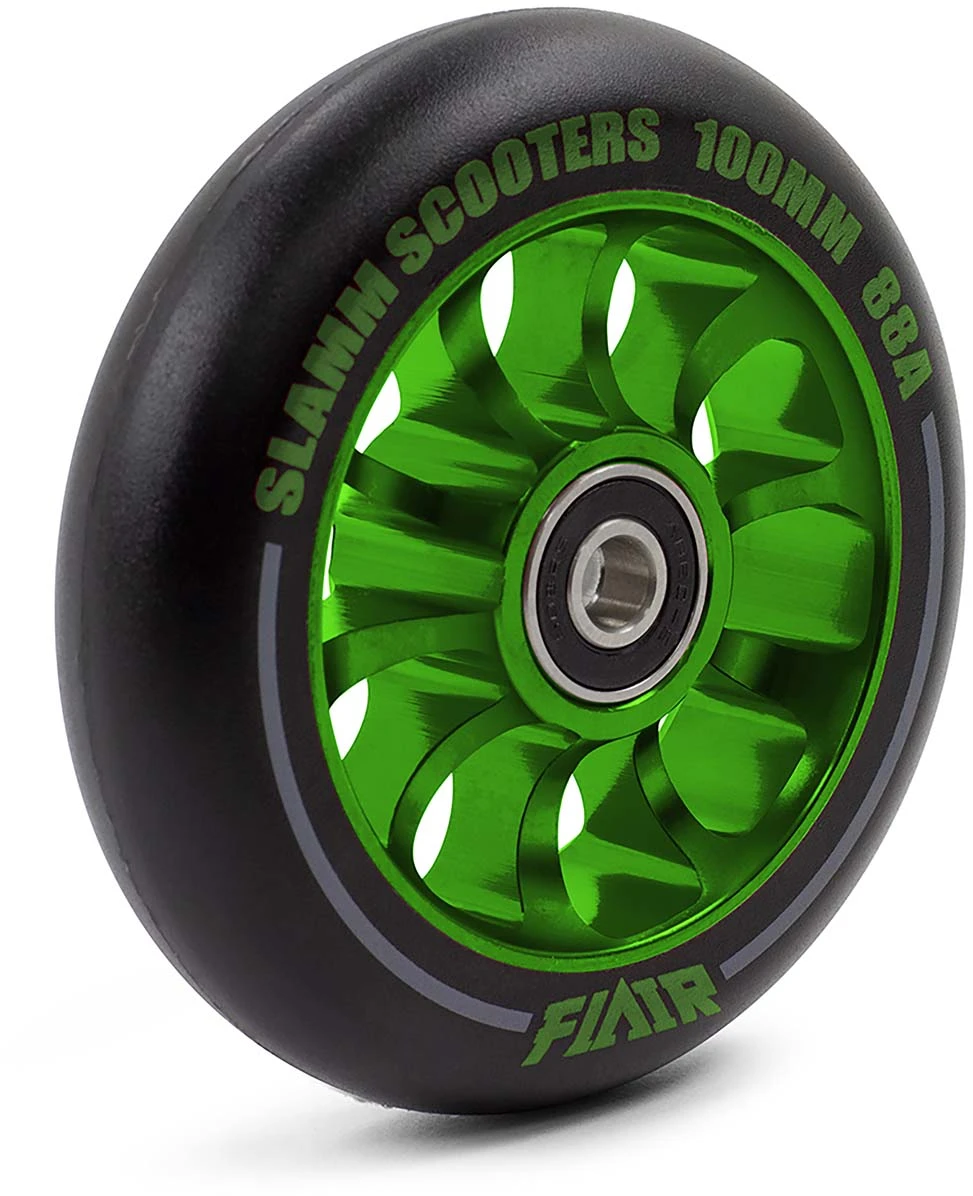 Stuntstep Wiel Aluminium 100mm Slamm Flair 2.0 Met Abec 9 Lagers In Color Zwart 4 Stuntstep Wiel Aluminium 100mm Slamm Flair 2.0 Met Abec 9 Lagers In Color Zwart - Afbeelding 4