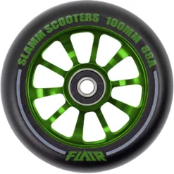 Stuntstep Wiel Aluminium 100mm Slamm Flair 2.0 Met Abec 9 Lagers In Color Zwart 13 Stuntstep Wiel Aluminium 100mm Slamm Flair 2.0 Met Abec 9 Lagers In Color Zwart -Exporteren Step Avontuur Winkel SL580 2 Slamm 100mm Flair 2.0 Alloy Core Wheel Green speelactief.nl 1