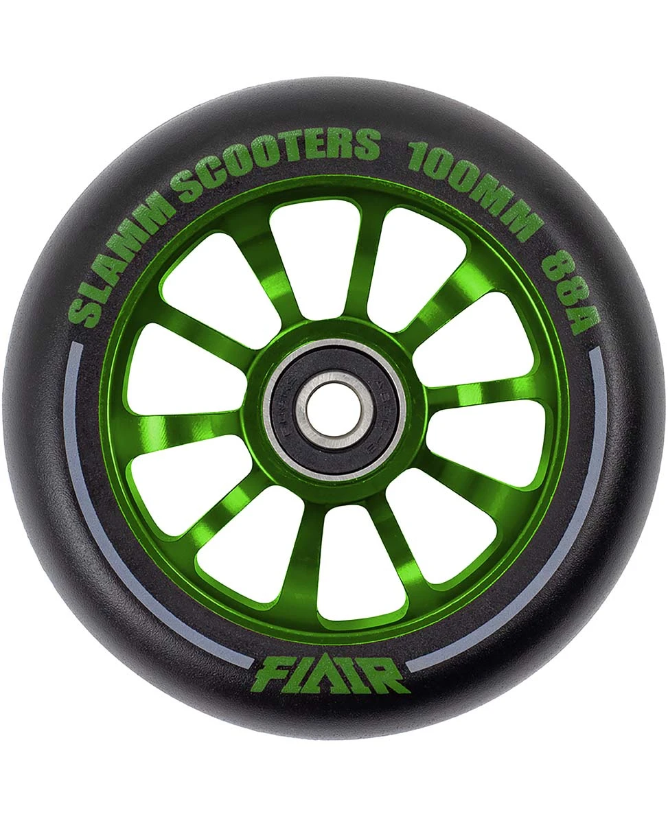 Stuntstep Wiel Aluminium 100mm Slamm Flair 2.0 Met Abec 9 Lagers In Color Zwart 5 Stuntstep Wiel Aluminium 100mm Slamm Flair 2.0 Met Abec 9 Lagers In Color Zwart - Afbeelding 5