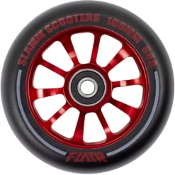 Stuntstep Wiel Aluminium 100mm Slamm Flair 2.0 Met Abec 9 Lagers In Color Zwart 16 Stuntstep Wiel Aluminium 100mm Slamm Flair 2.0 Met Abec 9 Lagers In Color Zwart -Exporteren Step Avontuur Winkel SL580 2 Slamm 100mm Flair 2.0 Alloy Core Wheel Red speelactief.nl