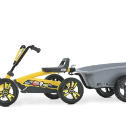 BERG Trailer S (aanhanger Voor BERG Buzzy Skelters) -Exporteren Step Avontuur Winkel berg buzzy yellow berg buzzy trailer left side scaled 1