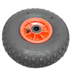 Wiel Met Rode Kunststof Velg.