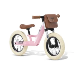 BERG BIKY Retro Pink Loopfiets 12 ” Inch Luchtbanden -Exporteren Step Avontuur Winkel bergtoys biky retro pink 12 inch loopfiets speelactief.nl