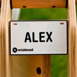 Naamplaatje Wishbonebike Met Letterstickers -Exporteren Step Avontuur Winkel naamplaatje wishbonebike loopfiets 1 1