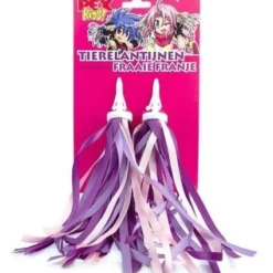 Stuurlint Streamer Pexkids Handvatversiering -Exporteren Step Avontuur Winkel pexkids streamers versiering stuur paars roze speelactief.nl