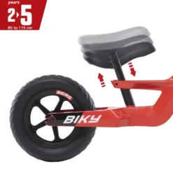 BERG Biky Mini Red Loopfiets 10 ” Inch EVA Banden 12 BERG Biky Mini Red Loopfiets 10 ” Inch EVA Banden -Exporteren Step Avontuur Winkel preview 8715839077742 05 BERG Biky MiniRed Zadelverstelling