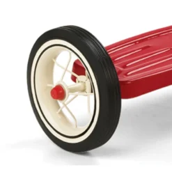 RadioFlyer Classic Red Tricycle Met Duwstang -Exporteren Step Avontuur Winkel radio flyer rf435aclassic red tricycle with push handle driewieler met duwstang 03