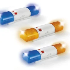 RollyLight And Sound – Zwaailicht Met Sirene Blauw / Oranje