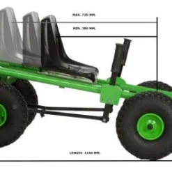 AluCart 4 Wiel Skelter Professioneel Gebruik