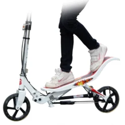 Space Scooter White Spacescooter Wit -Exporteren Step Avontuur Winkel spacescooter step autoped white 3
