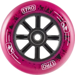 Longway Stuntstep Wielen 110mm Universeel PE Velg Pink -Exporteren Step Avontuur Winkel stuntstep wiel 110mm kunststof velg abec9 lagers roze speelactief.nl 3