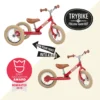Trybike Steel Red 2-in-1 Loopfiets Vintage Rood