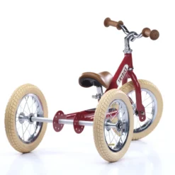 Trybike Steel Red 2-in-1 Loopfiets Vintage Rood -Exporteren Step Avontuur Winkel trybike vintage rood 3 scaled 1